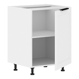 Шкаф напольный с полкой SICILIA MOP 6082.1C, 60х56х82, Белая эмаль/Белый